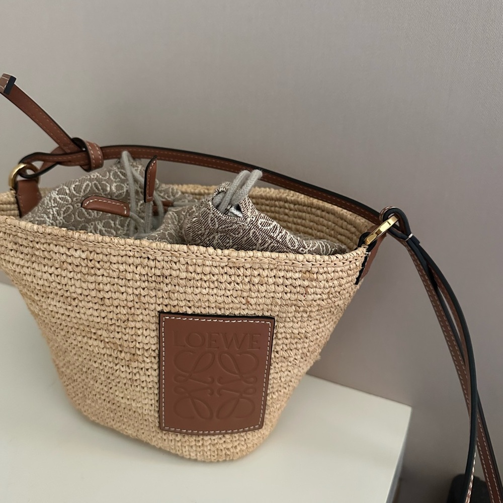 Loewe Paula’s Ibiza Natural Raffia  Bag